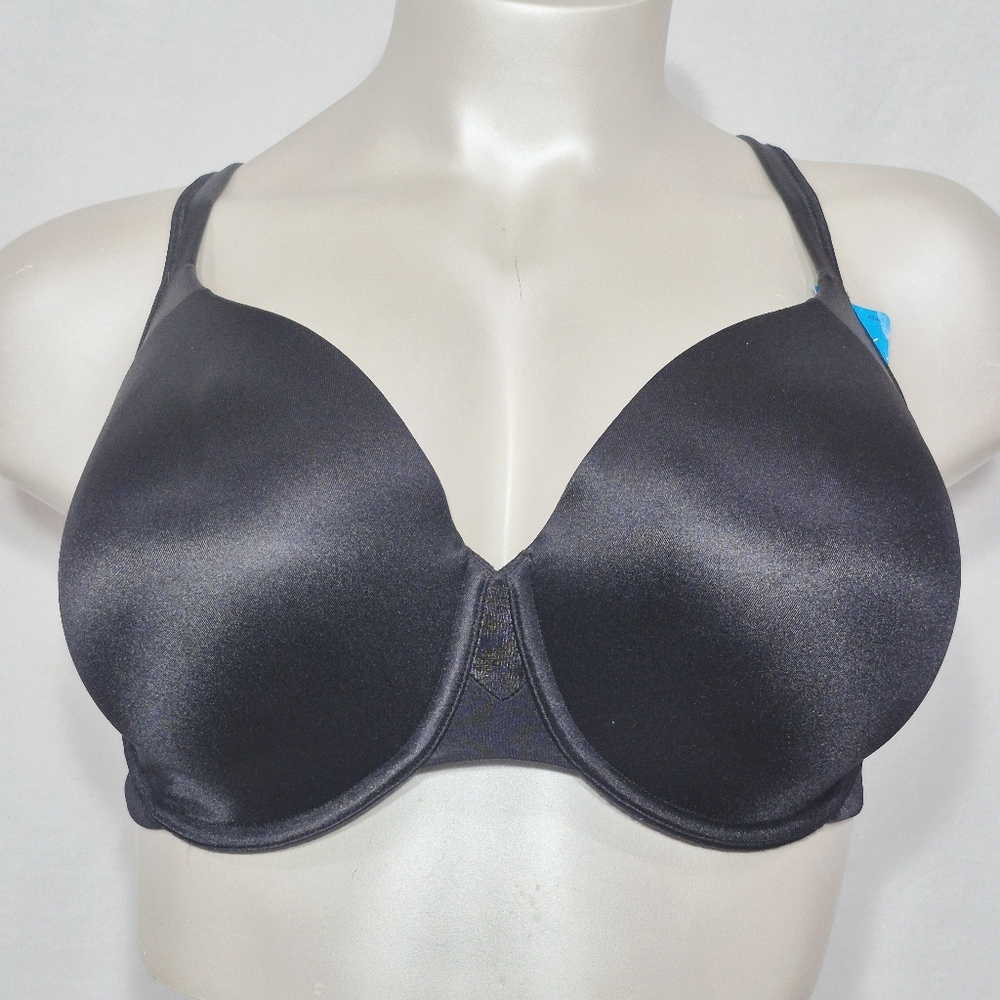 44DD Playtex 4848 Love My Curves Modern‎ Curvy UW Bra Black NWT